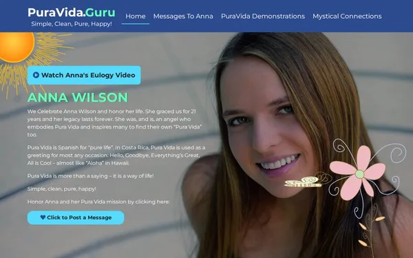 Screenshot of PuraVida.Guru website